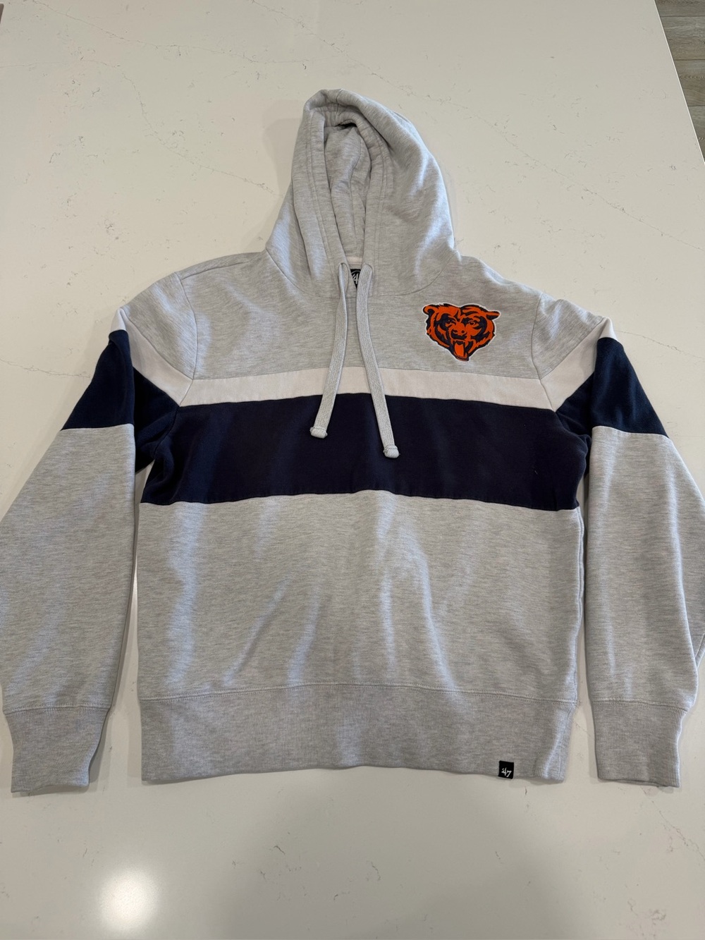 47 Brand Men’s Gray Chicago Bears Hoodie - Large